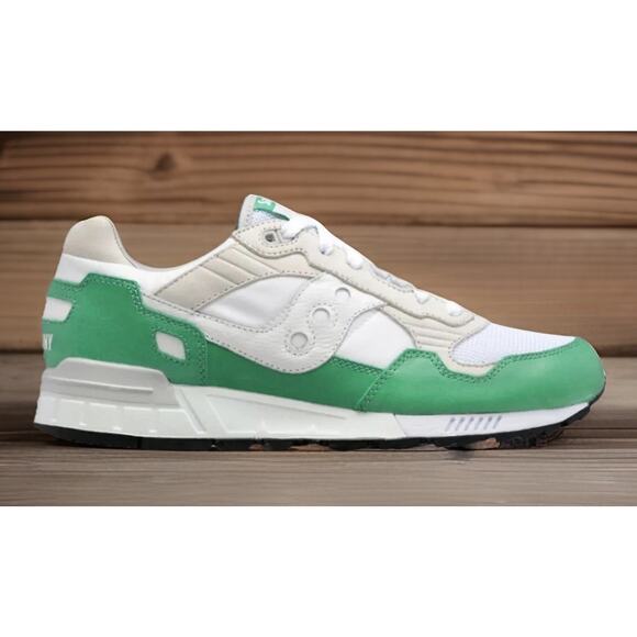 Saucony Originals Shadow 5000 White Green Suede Mens Size 9 NEW Fast Ship - Picture 2 of 12